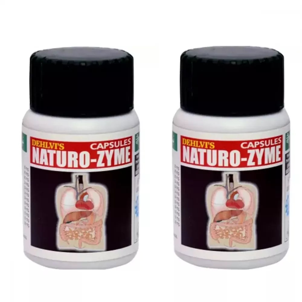 Dehlvi Naturo-Zyme Capsules - 60 Caps (Pack of 2)